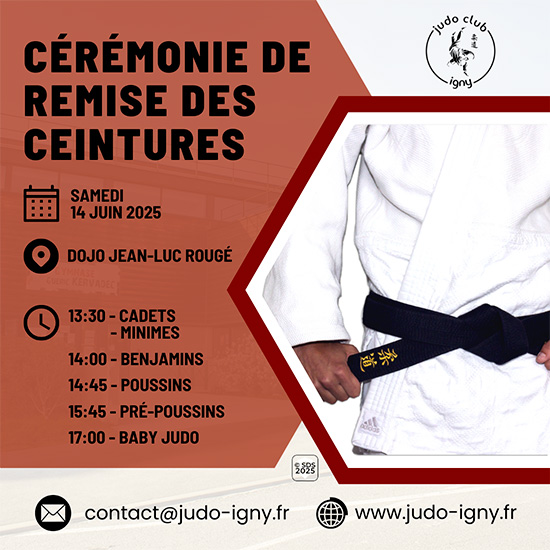 Remise des ceintures - Judo Club Igny